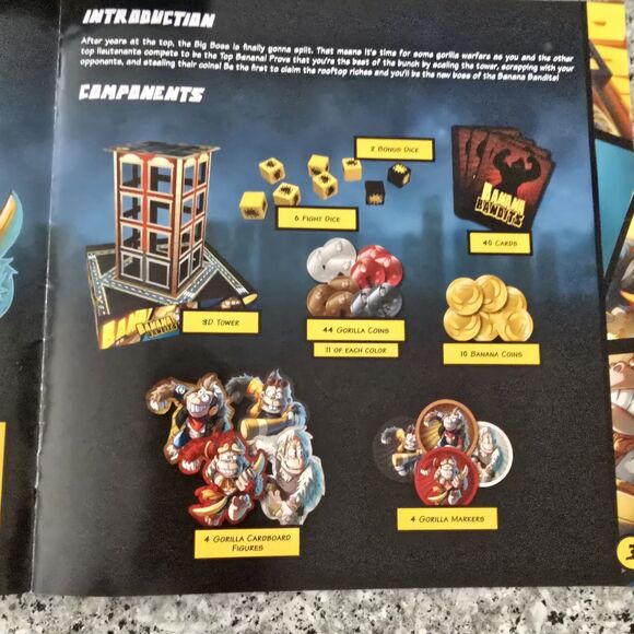 Banana Bandits Board Game By CMON Family Strategy 2016 Edward Chan Complete - Picture 10 of 14